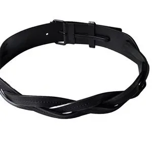Gucci | Accessories | Gucci Black Belt Square Buckle Braided  display picture 1